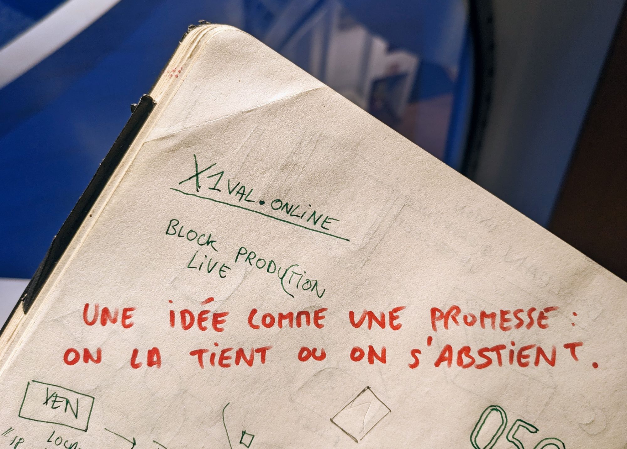 Une idée comme une promesse…